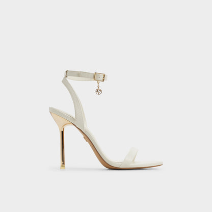 Aldo Maristou White Women's Strappy sandals - Heeled sandal, Stiletto heel