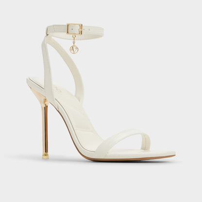 Aldo Maristou White Women's Strappy sandals - Heeled sandal, Stiletto heel