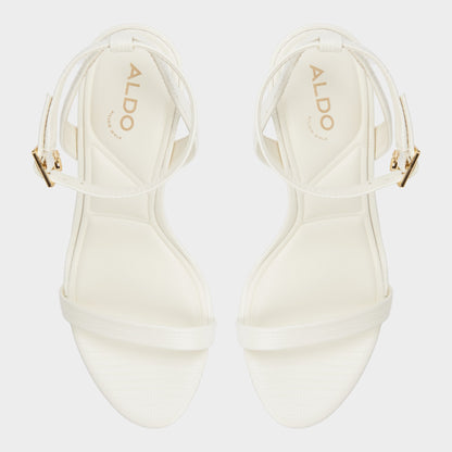 Aldo Maristou White Women's Strappy sandals - Heeled sandal, Stiletto heel