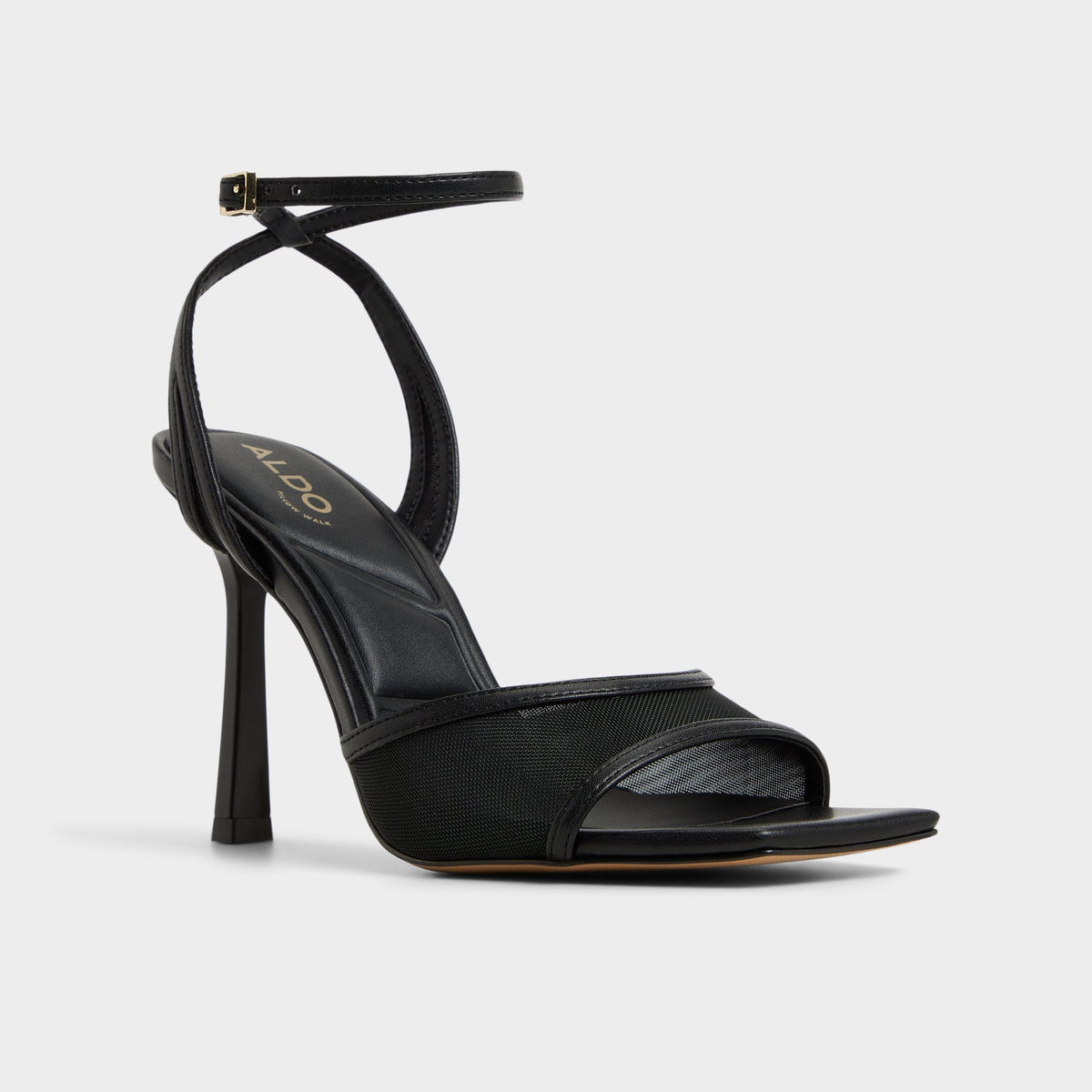 Aldo Sharra in Black 14119591 - Strappy heeled sandal, Stiletto heel