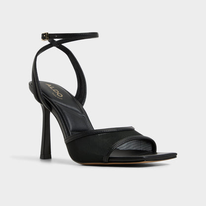 Aldo Sharra in Black 14119591 - Strappy heeled sandal, Stiletto heel