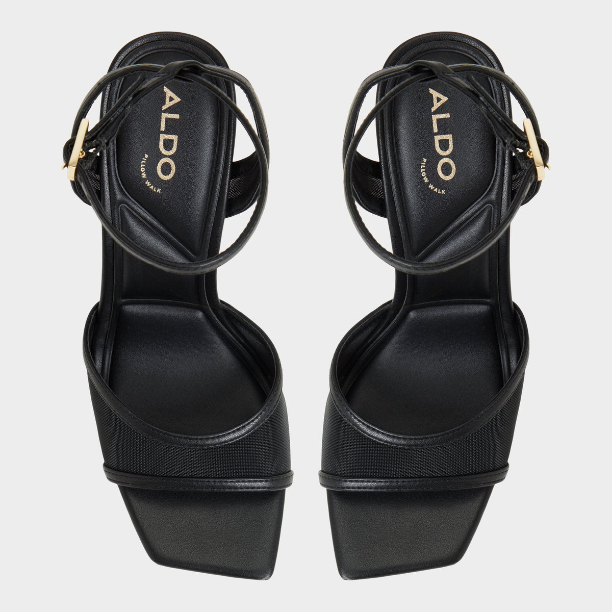 Aldo Sharra in Black 14119591 - Strappy heeled sandal, Stiletto heel