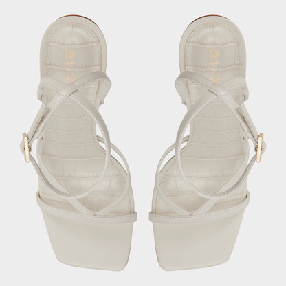 Aldo Beachglass in White Bone - Strappy heeled sandal