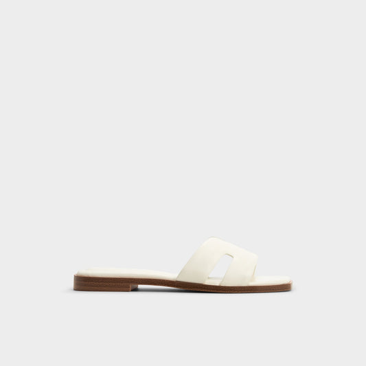 Aldo Itsandal White Women's Flats - Slide sandal