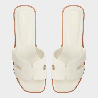 Aldo Itsandal White Women's Flats - Slide sandal