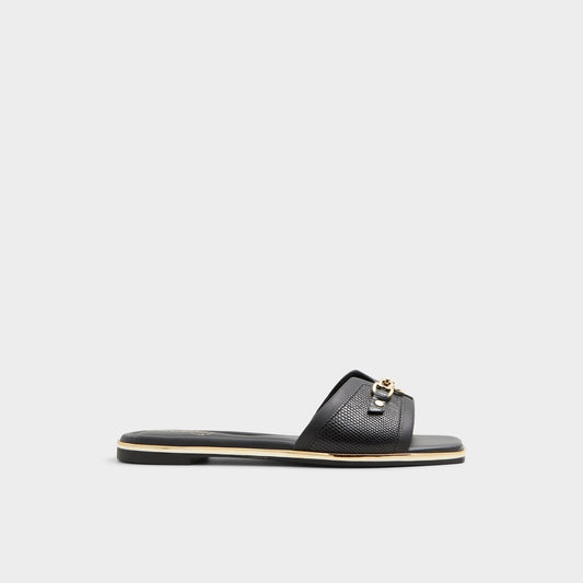 Aldo Alamassi Black Women's Flats - Slide sandal