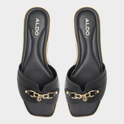 Aldo Alamassi Black Women's Flats - Slide sandal