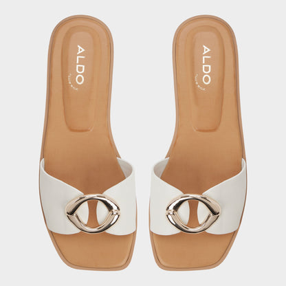 Aldo Biggin in White Bone - Slide sandal