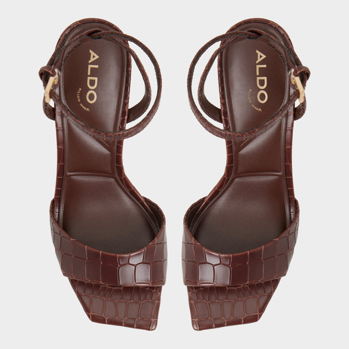 Aldo Harmonious in Dark Brown - Strappy heeled sandal