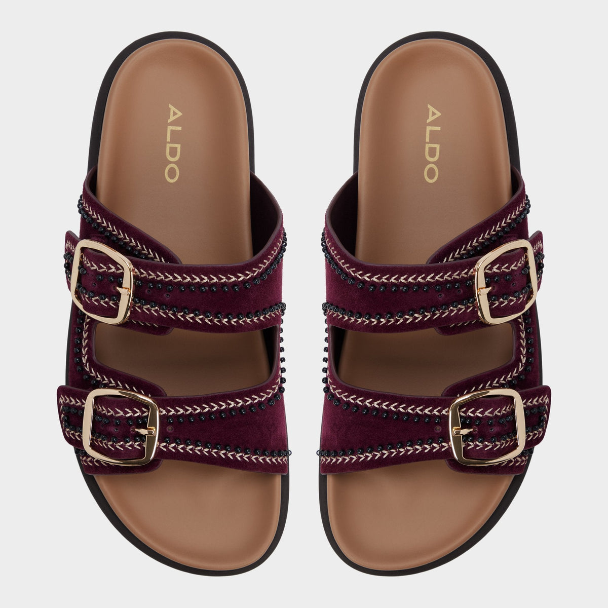 Aldo Bohochic in Bordo - Footbed sandal, Footbed sandal