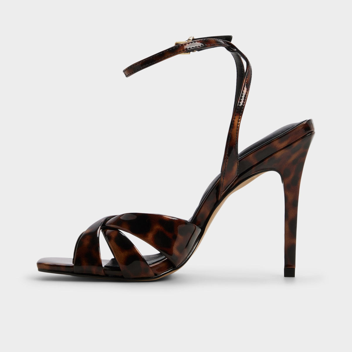 Aldo Meteora in Open Brown - Strappy heeled sandal, Stiletto heel