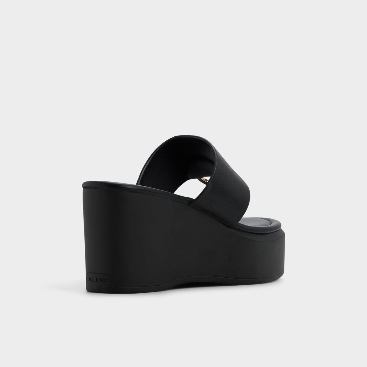 Aldo Friegan in Black - Slide sandal, Wedge heel
