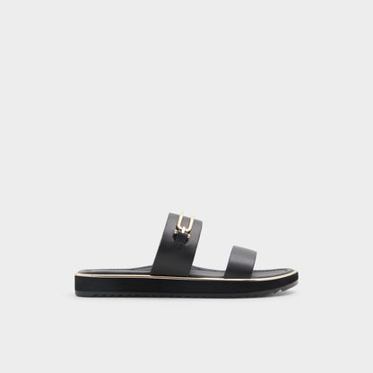 Aldo Lagoon Other Black Women's Strappy sandals - Strappy flat sandal, Footbed sandal