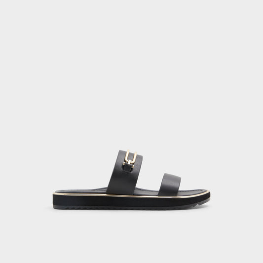 Aldo Lagoon Other Black Women's Strappy sandals - Strappy flat sandal, Footbed sandal