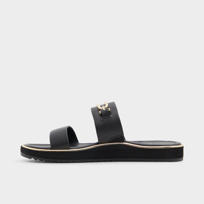Aldo Lagoon Other Black Women's Strappy sandals - Strappy flat sandal, Footbed sandal