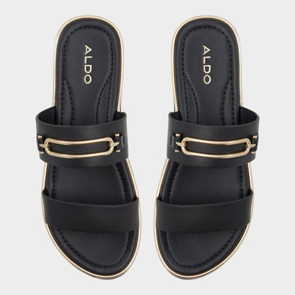 Aldo Lagoon Other Black Women's Strappy sandals - Strappy flat sandal, Footbed sandal