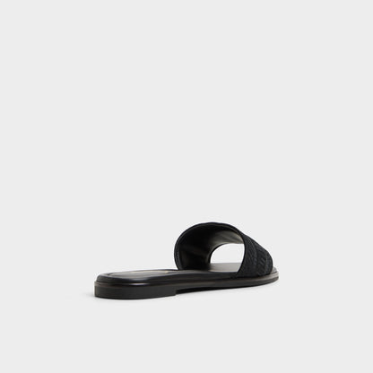 Aldo Oceania Black Women's Flats - Slide sandal