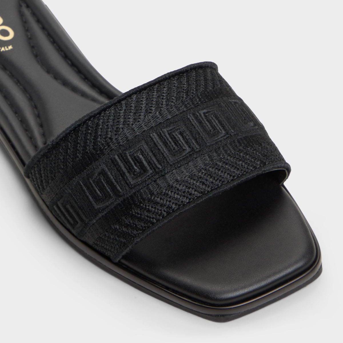Aldo Oceania Black Women's Flats - Slide sandal