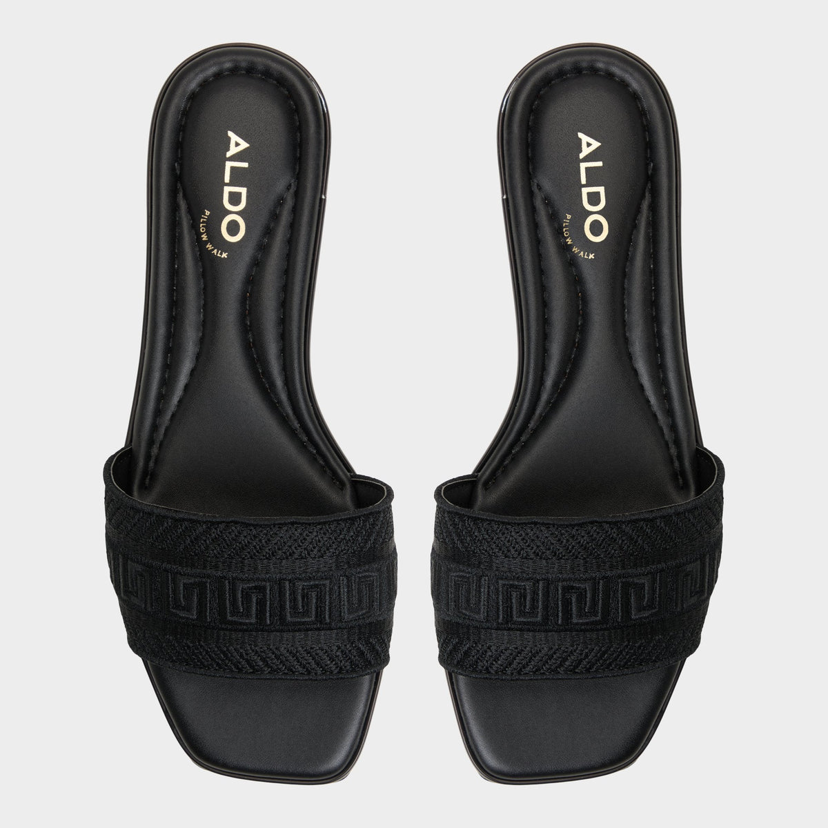 Aldo Oceania Black Women's Flats - Slide sandal