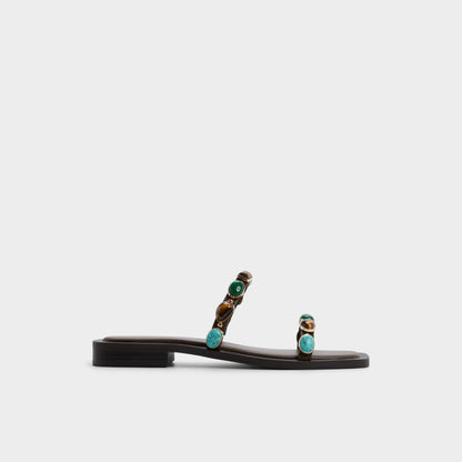 Aldo Sapphira in Dark Brown 14189967 - Slide sandal