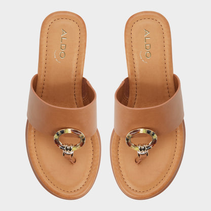 Aldo Friegan in Medium Brown - Slide sandal, Wedge heel