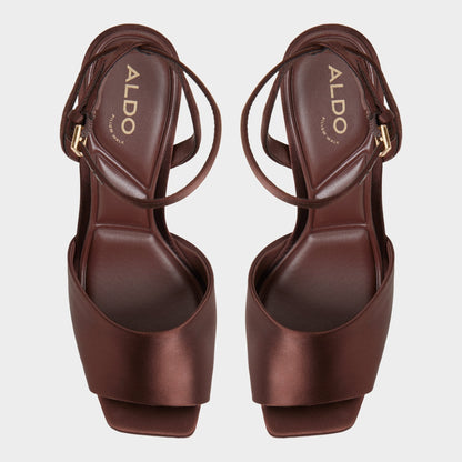 Aldo Kaiasien in Dark Brown 14151897 - Strappy heeled sandal, Stiletto heel