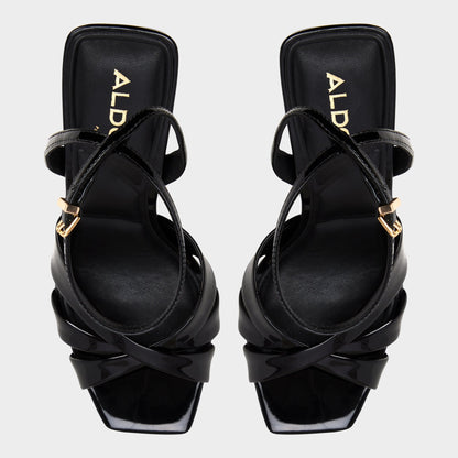 Aldo Meteora in Black - Strappy heeled sandal, Stiletto heel