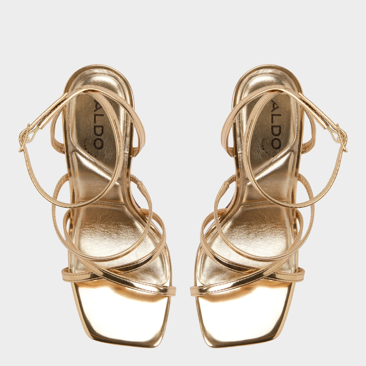 Aldo Galoi Gold Women's Iridescent metallics - Strappy heeled sandal