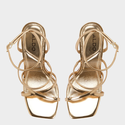 Aldo Galoi Gold Women's Iridescent metallics - Strappy heeled sandal