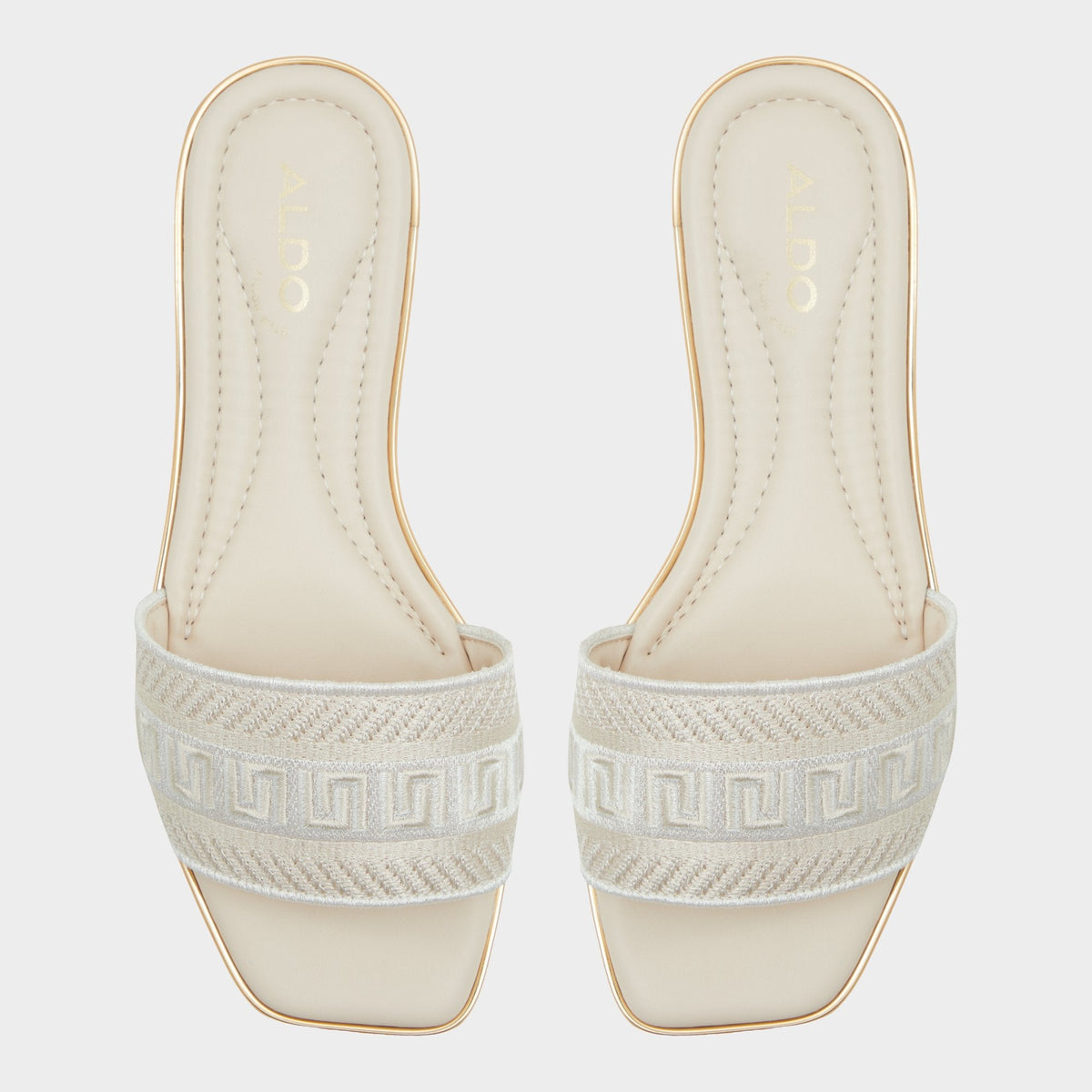 Aldo Oceania Other Beige Women's Flats - Slide sandal