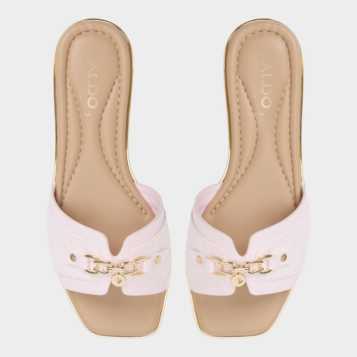 Aldo Alamassi Light Pink Women's Flats - Slide sandal