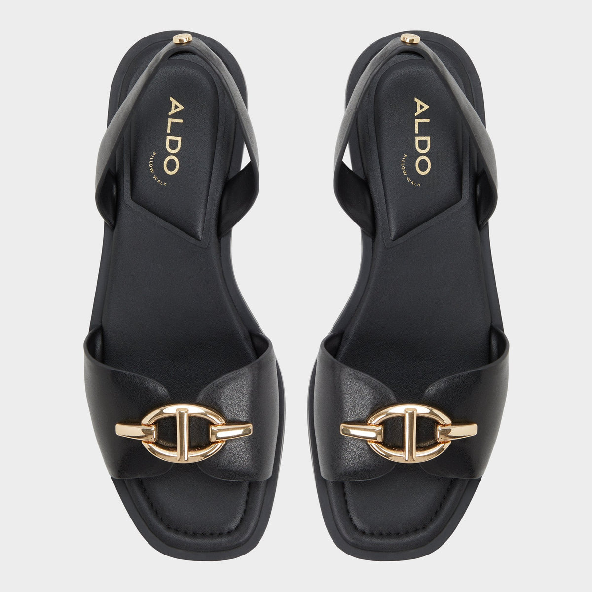 Aldo Goassi Black Women's Flats - Flat sandal
