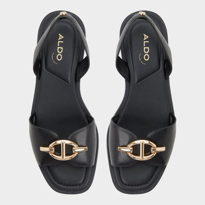 Aldo Goassi Black Women's Flats - Flat sandal