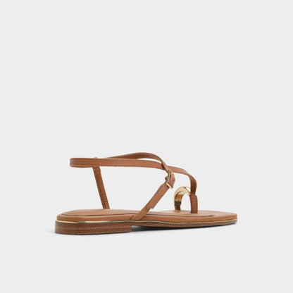 Aldo Jomalina Medium Brown Women's Flats - Strappy flat sandal