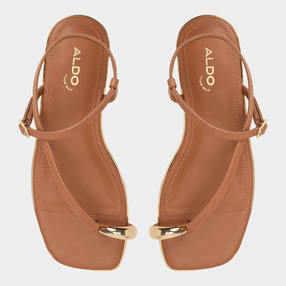 Aldo Jomalina Medium Brown Women's Flats - Strappy flat sandal