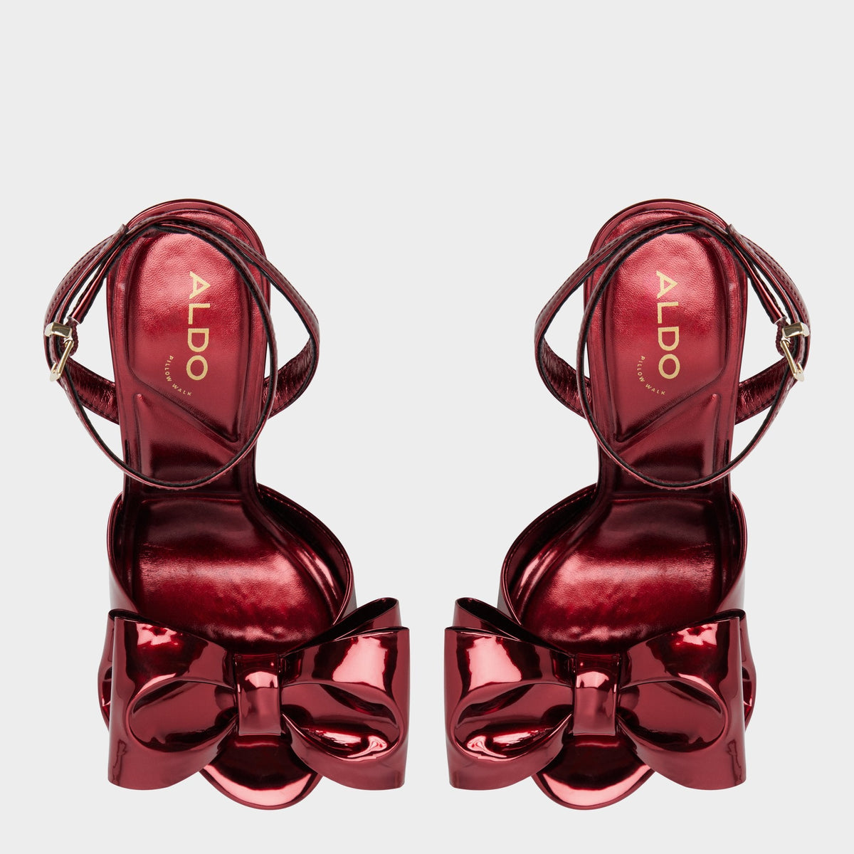 Aldo Tinsletta in Medium Red - Heeled sandal, Stiletto heel