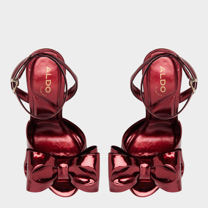Aldo Tinsletta in Medium Red - Heeled sandal, Stiletto heel