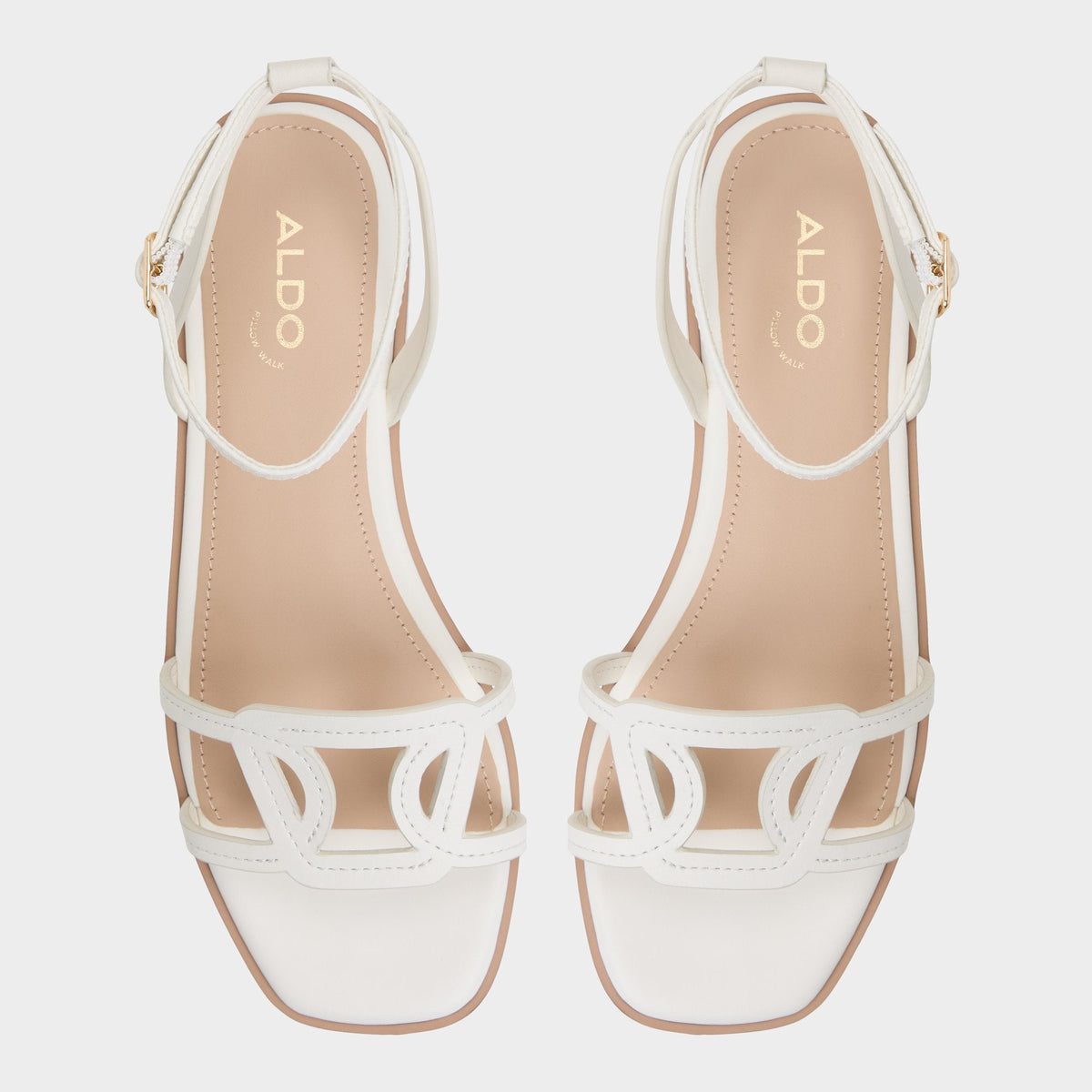 Aldo Greengrove White Women's Flats - Flat sandal