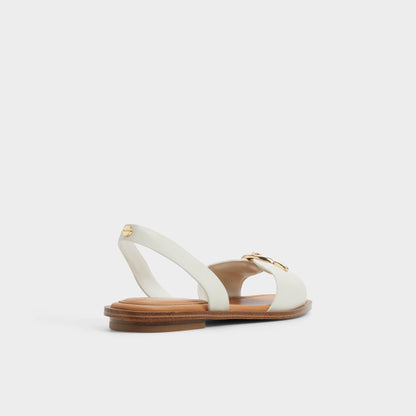 Aldo Goassi White/Bone Women's Flats - Flat sandal