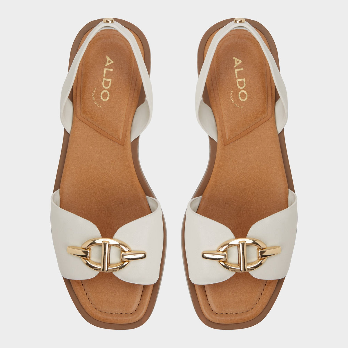 Aldo Goassi White/Bone Women's Flats - Flat sandal
