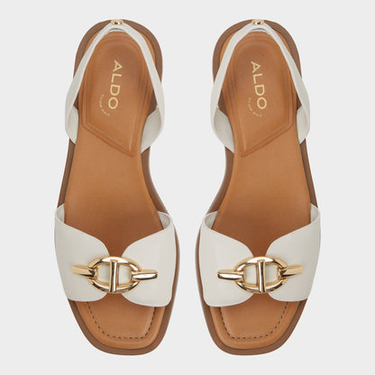 Aldo Goassi White/Bone Women's Flats - Flat sandal