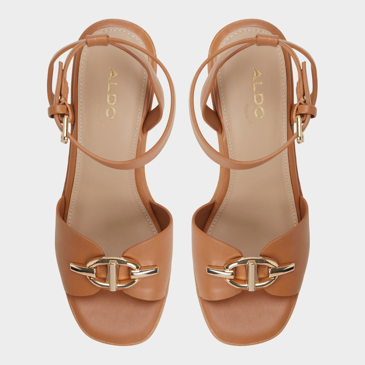 Aldo Ybylin Medium Brown Women's Wedges - Wedge sandal, Wedge heel