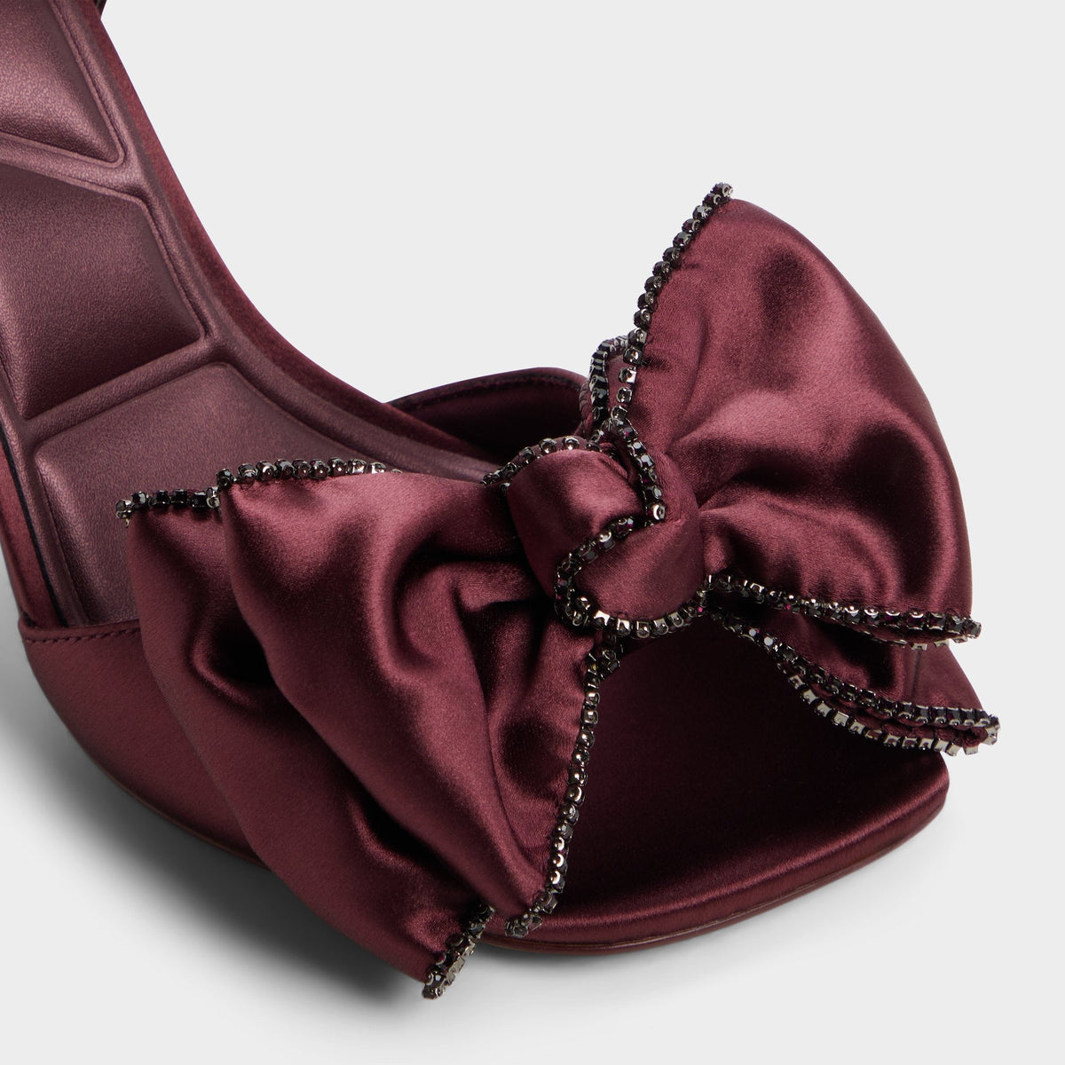 Aldo Tinsel in Bordo - Strappy heeled sandal, Stiletto heel