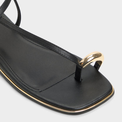 Aldo Jomalina Black Women's Flats - Strappy flat sandal