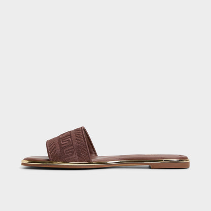 Aldo Oceania Medium Brown Women's Flats - Slide sandal