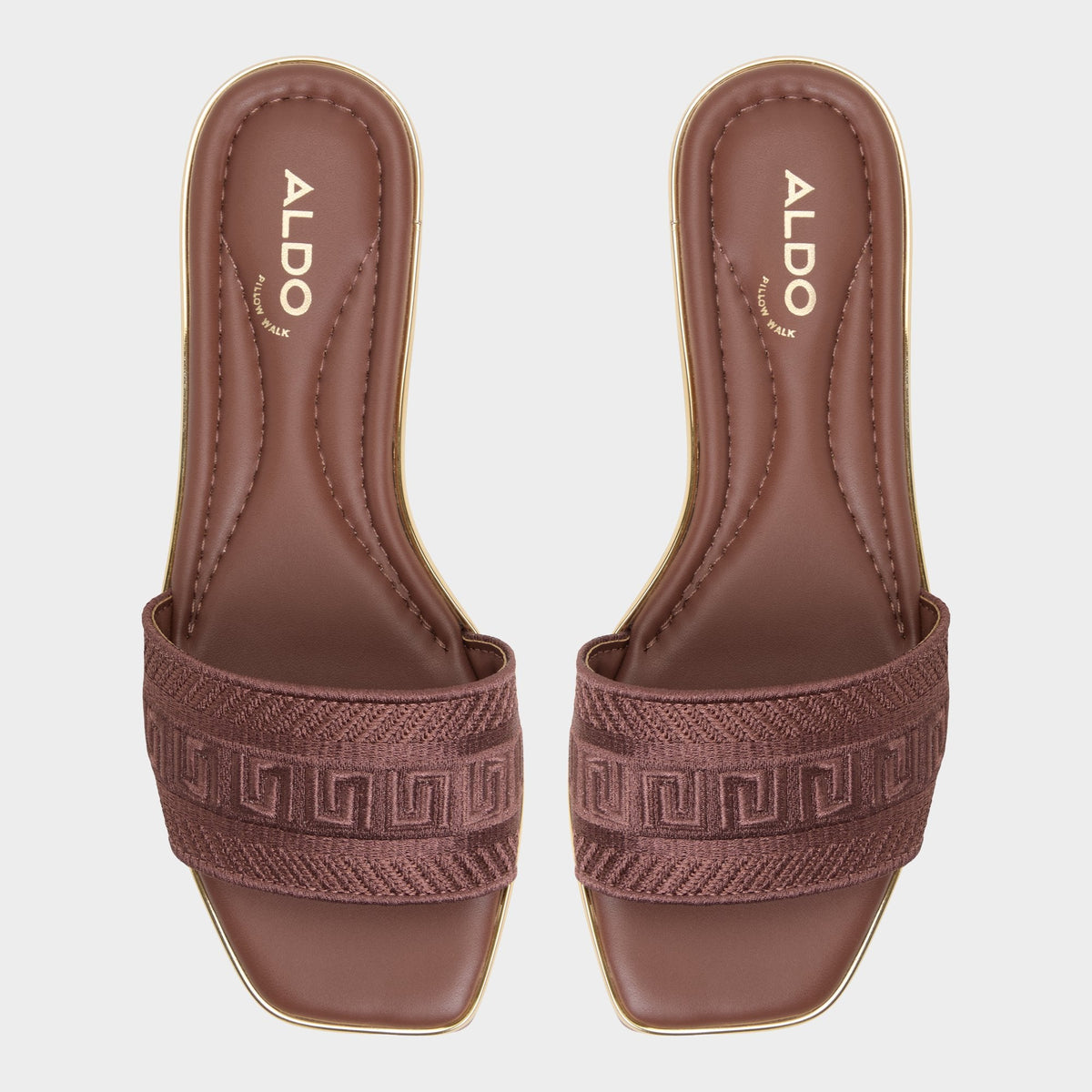 Aldo Oceania Medium Brown Women's Flats - Slide sandal