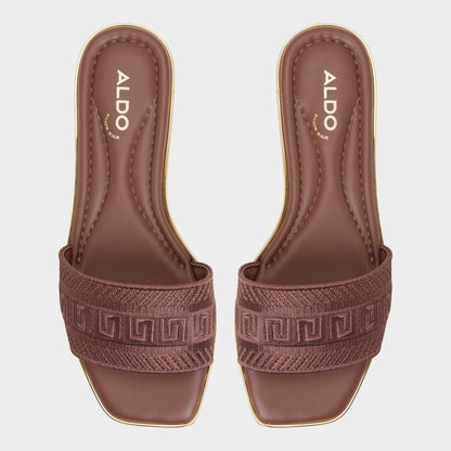 Aldo Oceania Medium Brown Women's Flats - Slide sandal