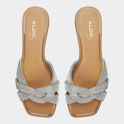 Aldo Ormeley Silver Women's Iridescent metallics - Slide sandal