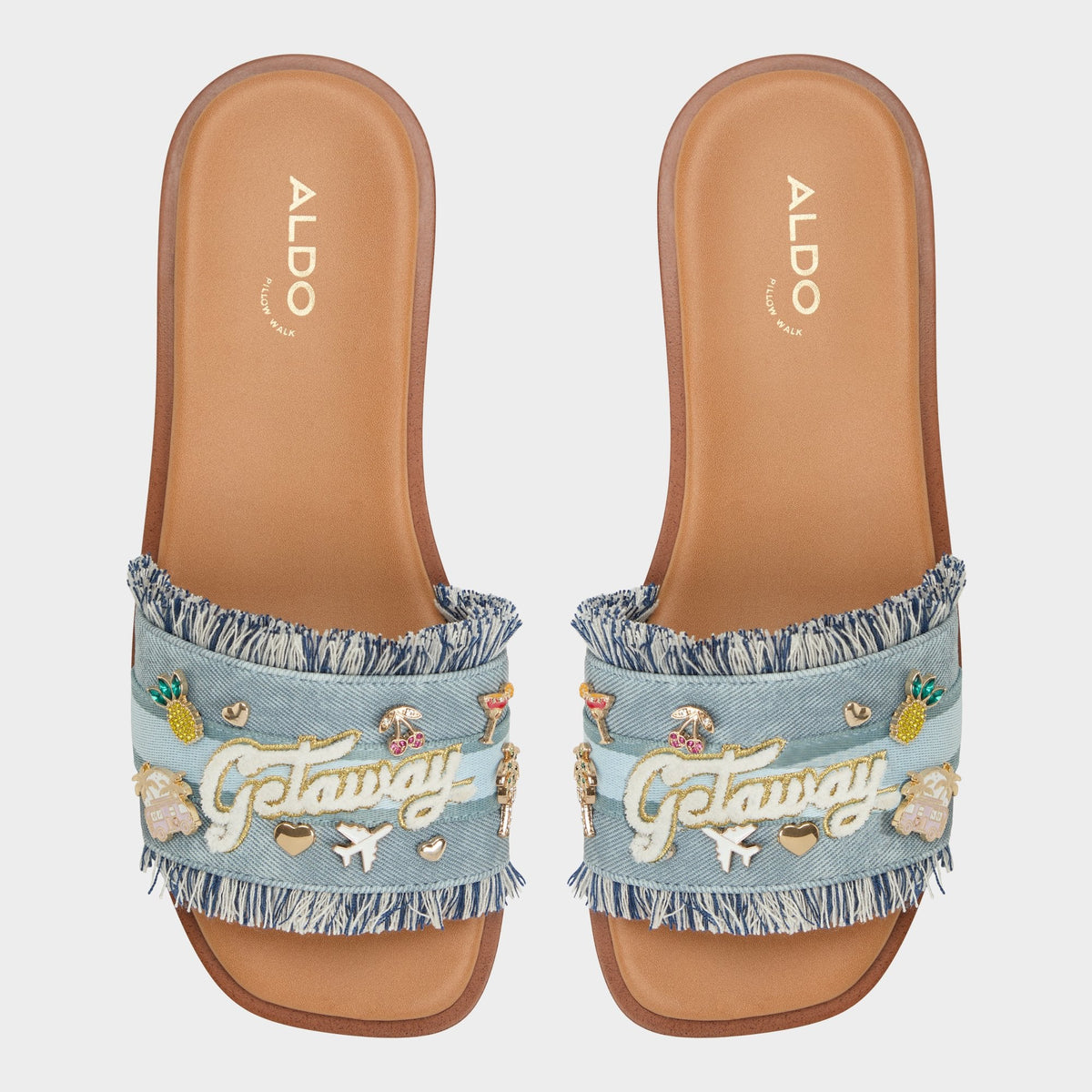 Aldo Beachside Denim Women's Flats - Slide sandal