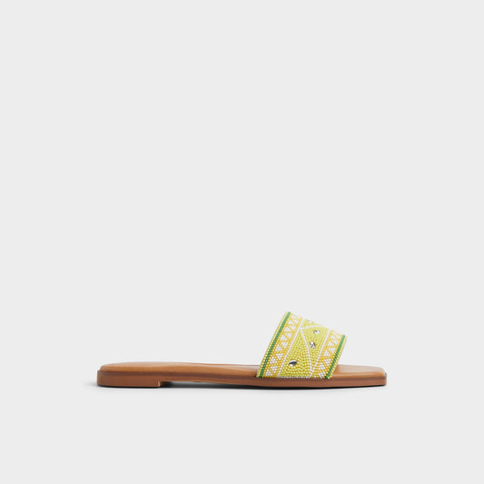 Aldo Seavacay Bright Yellow Women's Travel essentials - Slide sandal